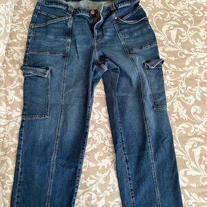 Women’s  Blue Cargo Jeans
